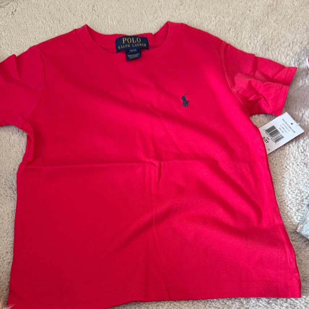 Polo by Ralph Lauren Kids Bright Pink Tee
